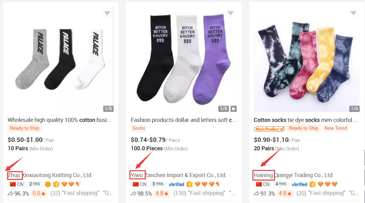 Encuentre agrupaciones industriales a través de Alibaba