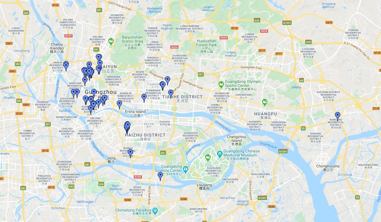 Mercados mayoristas en Guangzhou